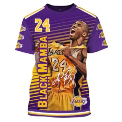 Kobe Bryant #24 Los Angeles Lakers LKS004 Limited Edition 3D All Over Printed Hoodies T Shirts