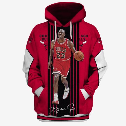 OSC-MJ002 Michael Jordan #23 Chicago Bulls Limited Edition 3D All Over Printed Shirts For Men & Women