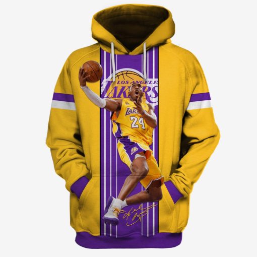 Kobe Bryant #24 Los Angeles Lakers Limited Edition 3D All Over Printed Hoodies T Shirts