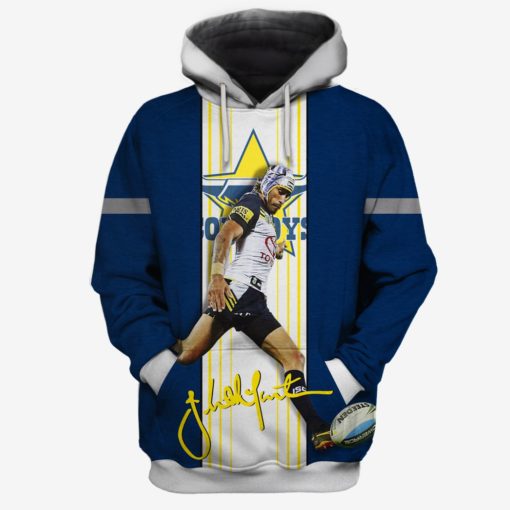 North Queensland Cowboys Johnathan Thurston #7 Limited Edition 3D All Over Printed Hoodie T Shirts