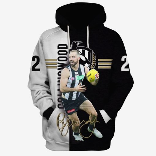 Steele Sidebottom #22 Collingwood Football Club Limited Edition 3D All Over Printed Shirts For Men & Women