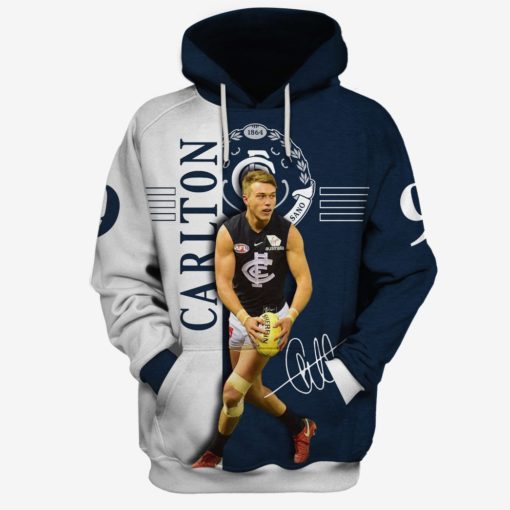 Patrick Cripps #9 Carlton Football Club Limited Edition 3D All Over Printed Shirts For Men & Women