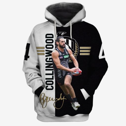 Brodie Grundy #4 Collingwood Football Club Limited Edition 3D All Over Printed Shirts For Men & Women