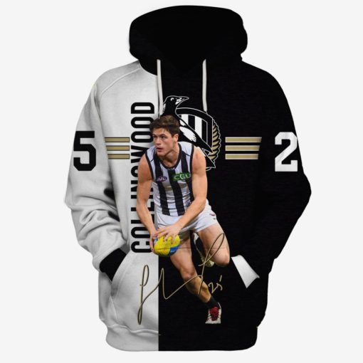 Jack Crisp #25 Collingwood Football Club Limited Edition 3D All Over Printed Shirts For Men & Women