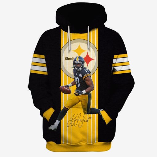 NFL Pittsburgh Steelers JuJu Smith-Schuster #19 Limited Edition 3D All Over Printed Shirts For Men & Women