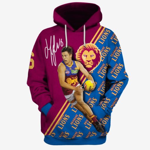 Hugh McCluggage #6 Brisbane Lions Limited Edition 3D All Over Printed Hoodies T Shirts