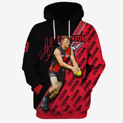 MEW-T16AFLEF005 Essendon Football Club, Brendon Goddard #9 Limited Edition 3D All Over Printed Shirts For Men & Women