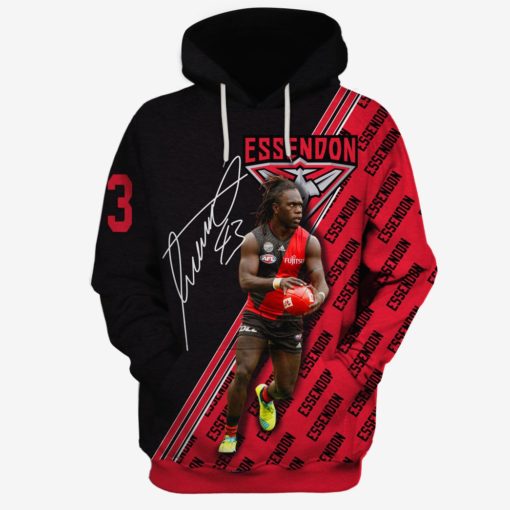 Anthony McDonald-Tipungwuti #43 Essendon Football Club Limited Edition 3D All Over Printed Hoodies T Shirts