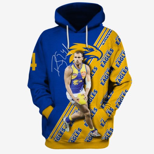 DOM SHEED #4 West Coast Eagles Limited Edition 3D All Over Printed Hoodies & Shirts