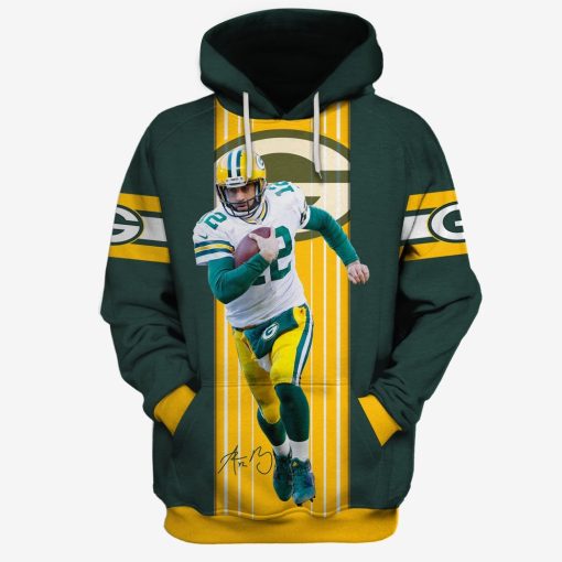 NFL Green Bay Packers Aaron Rodgers #12 Hoodie T-Shirts