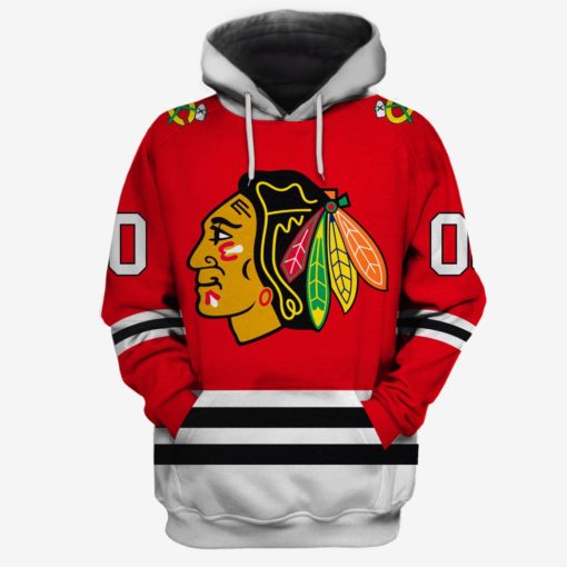 MON-YOURNAME_NHLBlackhawks Personalized Chicago Blackhawks Limited Edition 3D All Over Printed Shirts For Men & Women