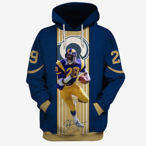 OSC-RAMS002 Los Angeles Rams Eric Dickerson #29 Limited Edition 3D All Over Printed Shirts For Men & Women