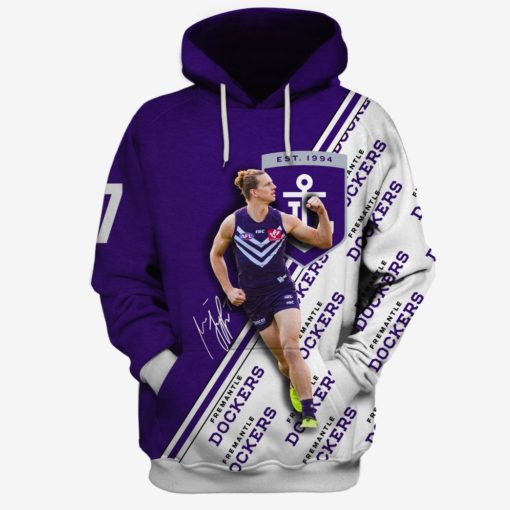 Nat Fyfe #7 Fremantle Football Club Limited Edition 3D All Over Printed Shirts For Men & Women