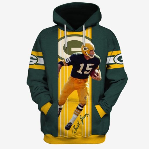 NFL Green Bay Packers Bart Starr #15 Hoodie T-Shirts