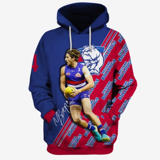 Marcus Bontempelli #4 Western Bulldogs Limited Edition 3D All Over Printed Hoodies T Shirts