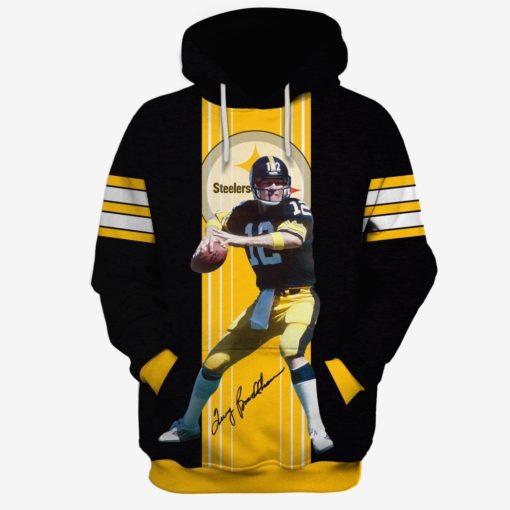 NFL Pittsburgh Steelers Terry Bradshaw #12 Limited Edition 3D All Over Printed Shirts For Men & Women