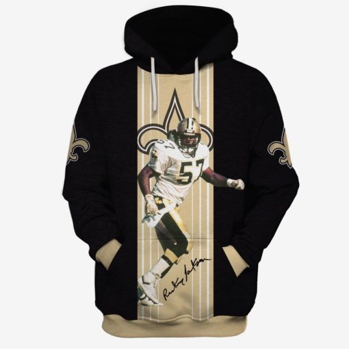 OSC-NOSAINTS002 New Orleans Saints Rickey Jackson #57 Limited Edition 3D All Over Printed Shirts For Men & Women