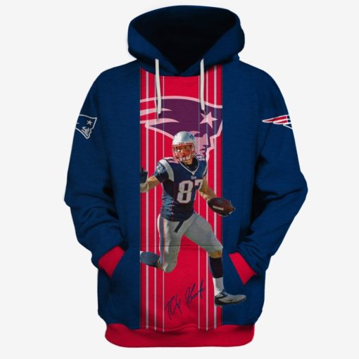 OSC-PATRIOT003 Rob Gronkowski #87 Limited Edition 3D All Over Printed Shirts For Men & Women