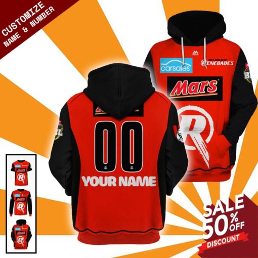 Melbourne Renegades Personalized name and number jersey BBL 2018-2019