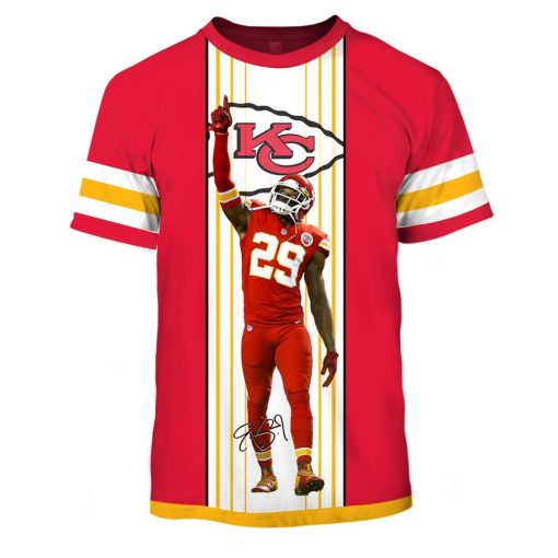 NFL Kansas City Chiefs #29 Eric Berry Limited Edition 3D All Over Printed Shirts For Men & Women