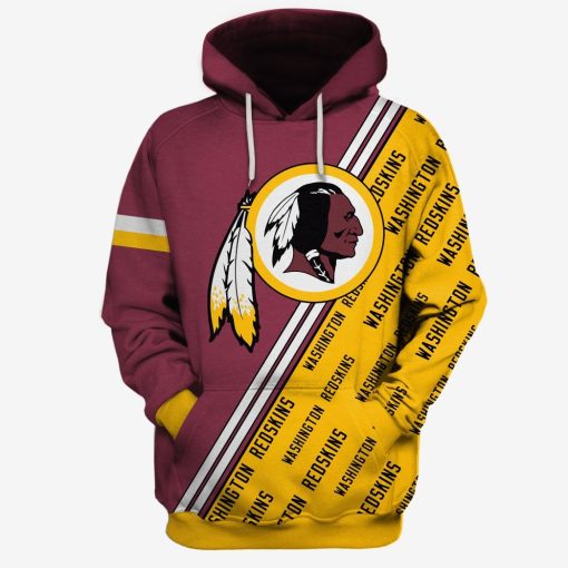 OSC-T14NFLRedskins001 Washington Redskins Limited Edition 3D All Over Printed Shirts For Men & Women