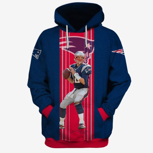 OSC-PATRIOT001 Tom Brady #12 Limited Edition 3D All Over Printed Shirts For Men & Women