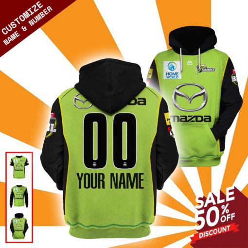 Sydney Thunder Personalized name and number jersey BBL 2018-2019