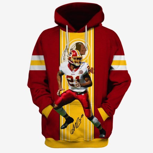 OSC-REDSKINS001 Washington Redskins #21 Sean Taylor Limited Edition 3D All Over Printed Shirts For Men & Women