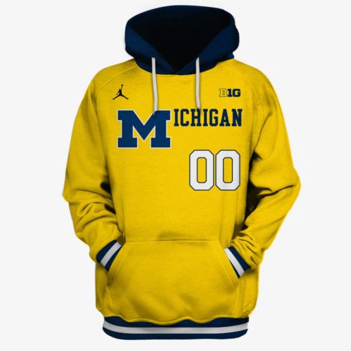 MON-YOURNAME_MMWolverines Personalized Michigan Wolverines men’s basketball Limited Edition 3D All Over Printed Shirts For Men & Women