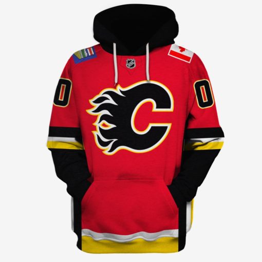 MON-YOURNAME_NHLCalgary Personalised  Calgary Flames Limited Edition 3D All Over Printed Shirts For Men & Women