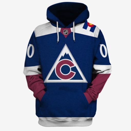 MON-YOURNAME_NHLColorado1 Personalized Colorado Avalanche Limited Edition 3D All Over Printed Shirts For Men & Women