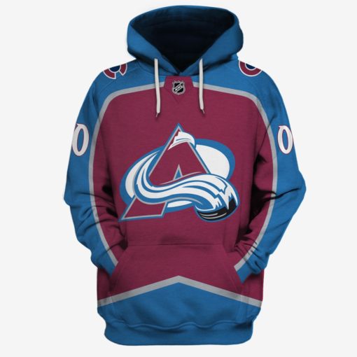 MON-YOURNAME_NHLColorado2 Personalized Colorado Avalanche Limited Edition 3D All Over Printed Shirts For Men & Women