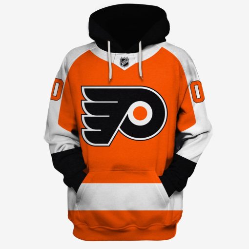 MON-YOURNAME_NHLFlyers Personalized Philadelphia Flyers Limited Edition 3D All Over Printed Shirts For Men & Women