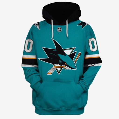 MON-YOURNAME_NHLSharks Personalized San Jose Sharks Limited Edition 3D All Over Printed Shirts For Men & Women