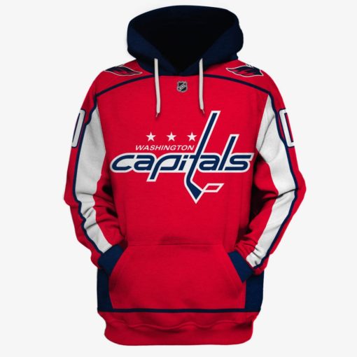 MON-YOURNAME_NHLWashington Personalized Washington Capitals Limited Edition 3D All Over Printed Shirts For Men & Women