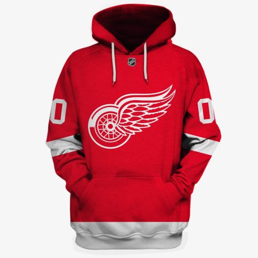 MON-YOURNAME_NHLWings Personalized Detroit Red Wings Limited Edition 3D All Over Printed Shirts For Men & Women