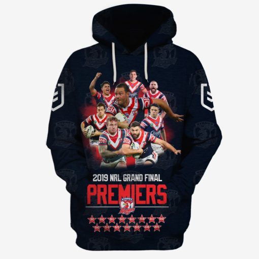 Sydney Roosters 2019 NRL Grand Final Hoodie T-Shirt