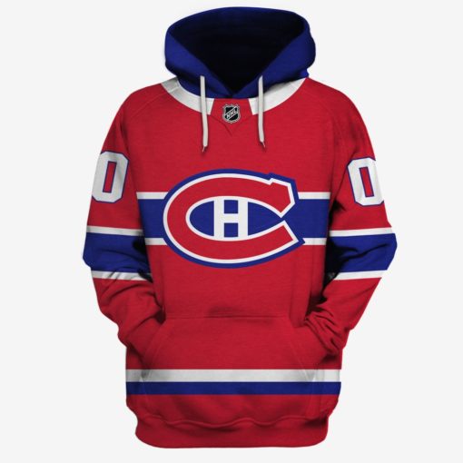 OSC-YOURNAME_NHLCanadiens Personalized Montreal Canadiens Limited Edition 3D All Over Printed Shirts For Men & Women