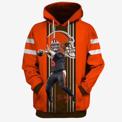 OSC-CB001 Cleveland Browns Baker Mayfield #6 Limited Edition 3D All Over Printed Shirts For Men & Women