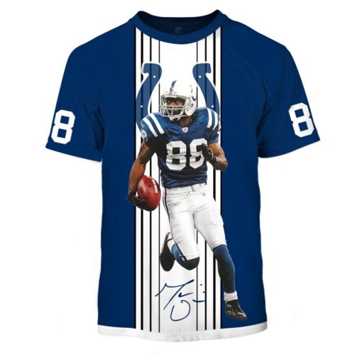 OSC-COLTS001 Indianapolis Colts Marvin Harrison #88 Limited Edition 3D All Over Printed Shirts For Men & Women