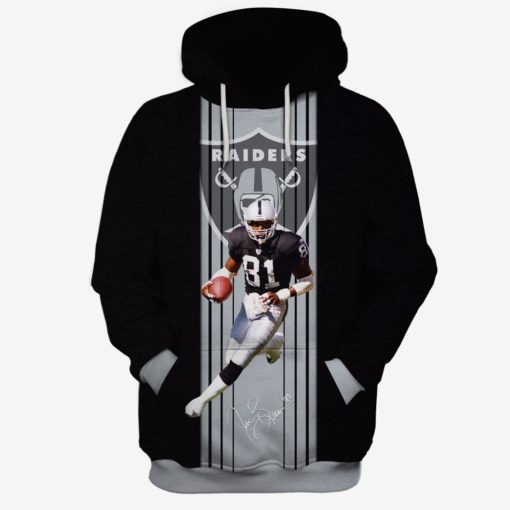 OSC-RAIDERS002 Tim Brown #81 Limited Edition 3D All Over Printed Shirts For Men & Women