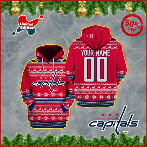 Personalized Washington Capitals X-mas Jerseys Limited Edition 3D All Over Printed Shirts For Men & Women