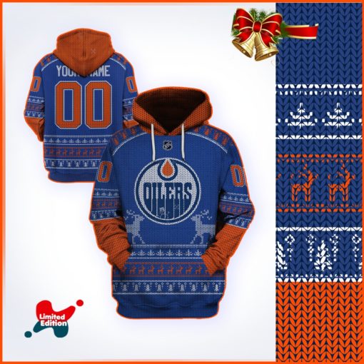 Personalized Ugly Sweater Edmonton Oilers Knit Limited Edition 3D All Over Printed Shirts For Men & Women