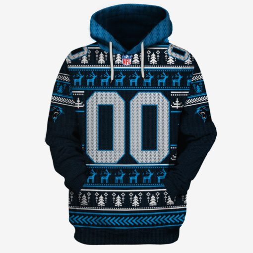 Personalized Ugly Sweater Carolina Panthers Limited Edition 3D All Over Printed Shirts For Men & Women