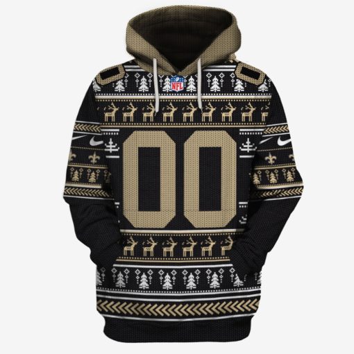 Personalized Ugly Sweater New Orleans Saints Limited Edition 3D All Over Printed Shirts For Men & Women