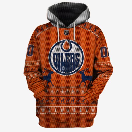Personalized Ugly Sweater Edmonton Oilers Limited Edition 3D All Over Printed Shirts For Men & Women