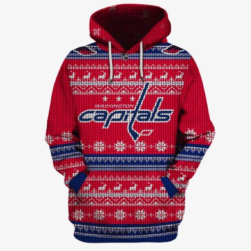 Personalized Ugly Sweater Washington Capitals Knit Limited Edition 3D All Over Printed Shirts For Men & Women