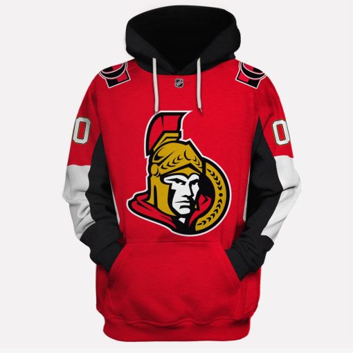 Personalized Ottawa Senators Jersey Limited Edition 3D All Over Printed Shirts For Men & Women