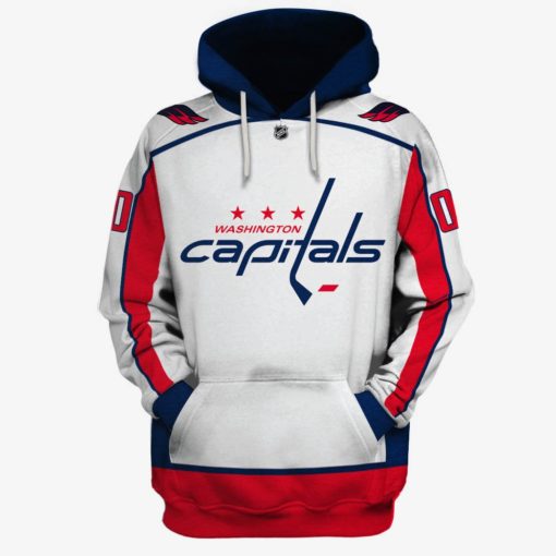 MON-YOURNAME_NHLWashington2 Personalized Washington Capitals Limited Edition 3D All Over Printed Shirts For Men & Women