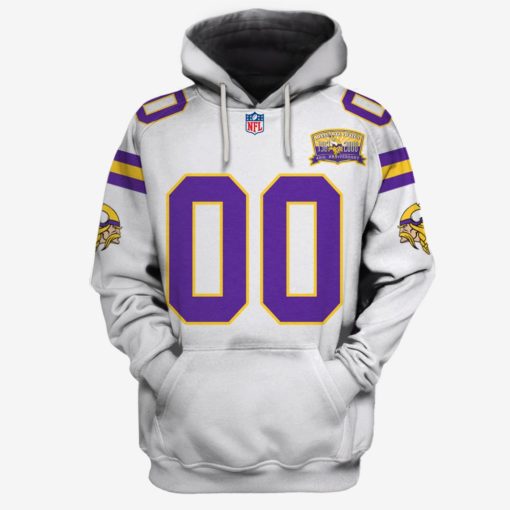 Personalized Minnesota Vikings 2000 Jersey Limited Edition 3D All Over Printed Shirts For Men & Women